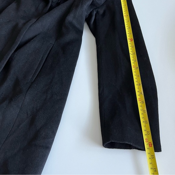 Forecaster Women's Fox-Fur-Collar Maxi Reefer Coat (Black) size 16 luxe wear NWT - Picture 13 of 14